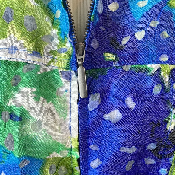 🌸Ruby Rd Favorites Jacket Size 20W 20 Semi-sheer Summer Blazer Front Zipper EUC - Picture 4 of 6